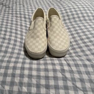Vans checkered platform shoes